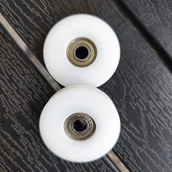 2 pcs 50mm U Groove Nylon Ball Bearing Guide Pulley Wheel Roller Pulleys for Lifting for 6, 8,10mm Rope, 608zz Bearing pulley wheels