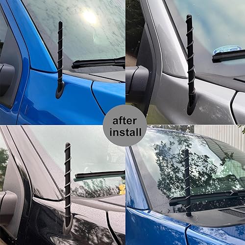 Miniatura 2 de Antena apta para Chevy Silverado y GMC SierraDenali 2006-2023, repuesto de antena de goma en espiral de 13 pulgadas, diseñada para recepción