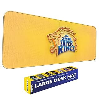 GoThriff IPL Cricket Theme Mouse Pad for PC | Large XXL Desk Mat | Anti-Slip Base, Overlock Stitched | Extended Gaming Mousepad Keyboard Mat | Cricket Fan Gift (SRH, Extra Large)