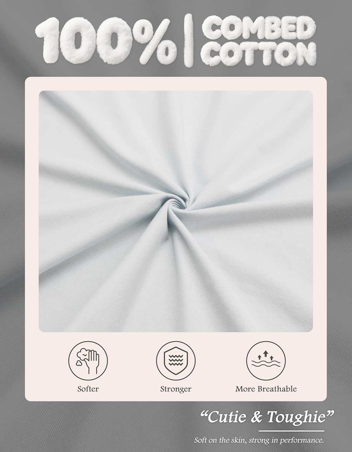 100% Cotton Pajamas for Women 2 Piece PJs Set Light Blue M Long Sleeve with 3 Pockets Sleepwear (LightBlue,M) - Image 4