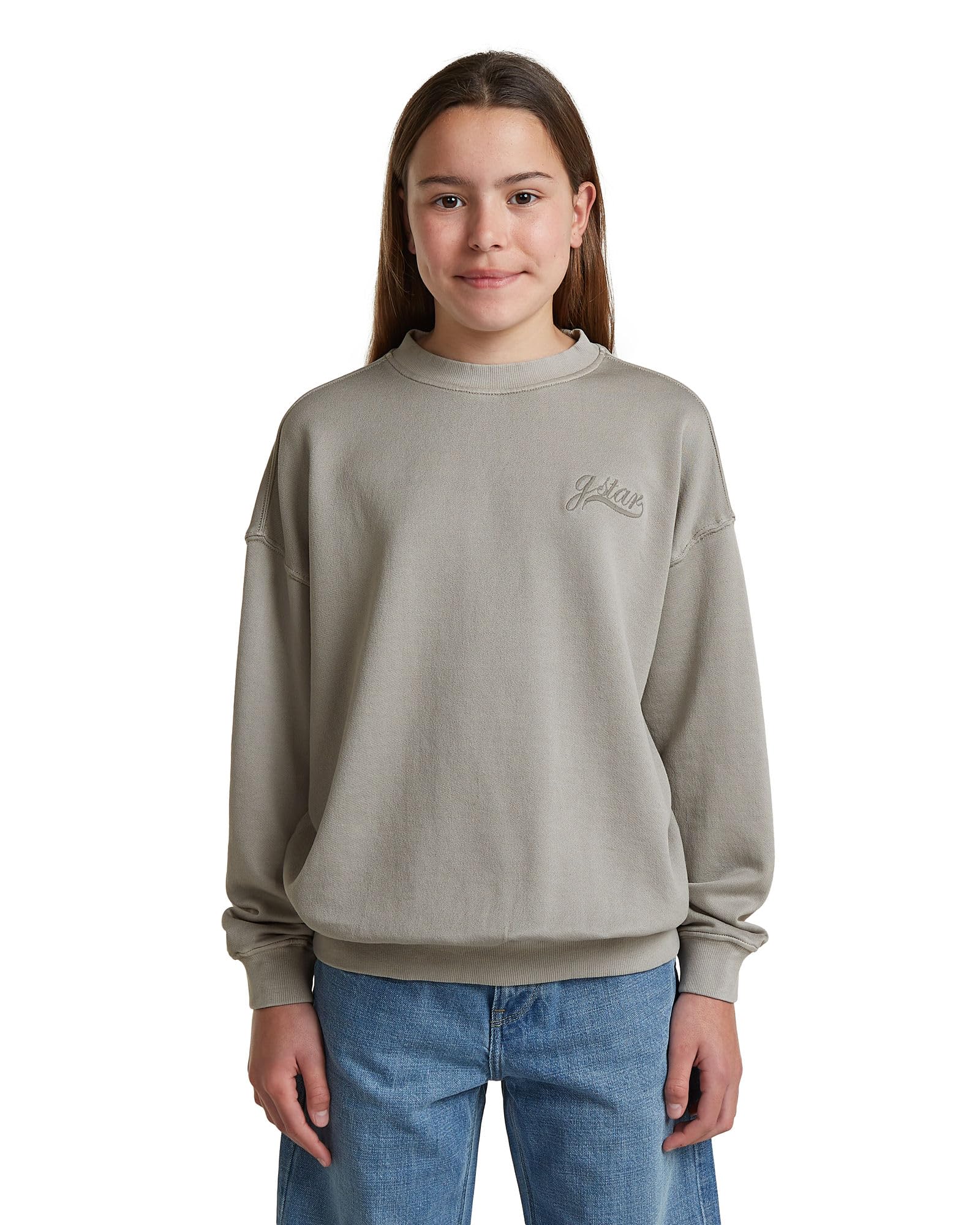 G-Star Mädchen Girls Oversized Crew Sweatshirt Sweater (1er Pack)