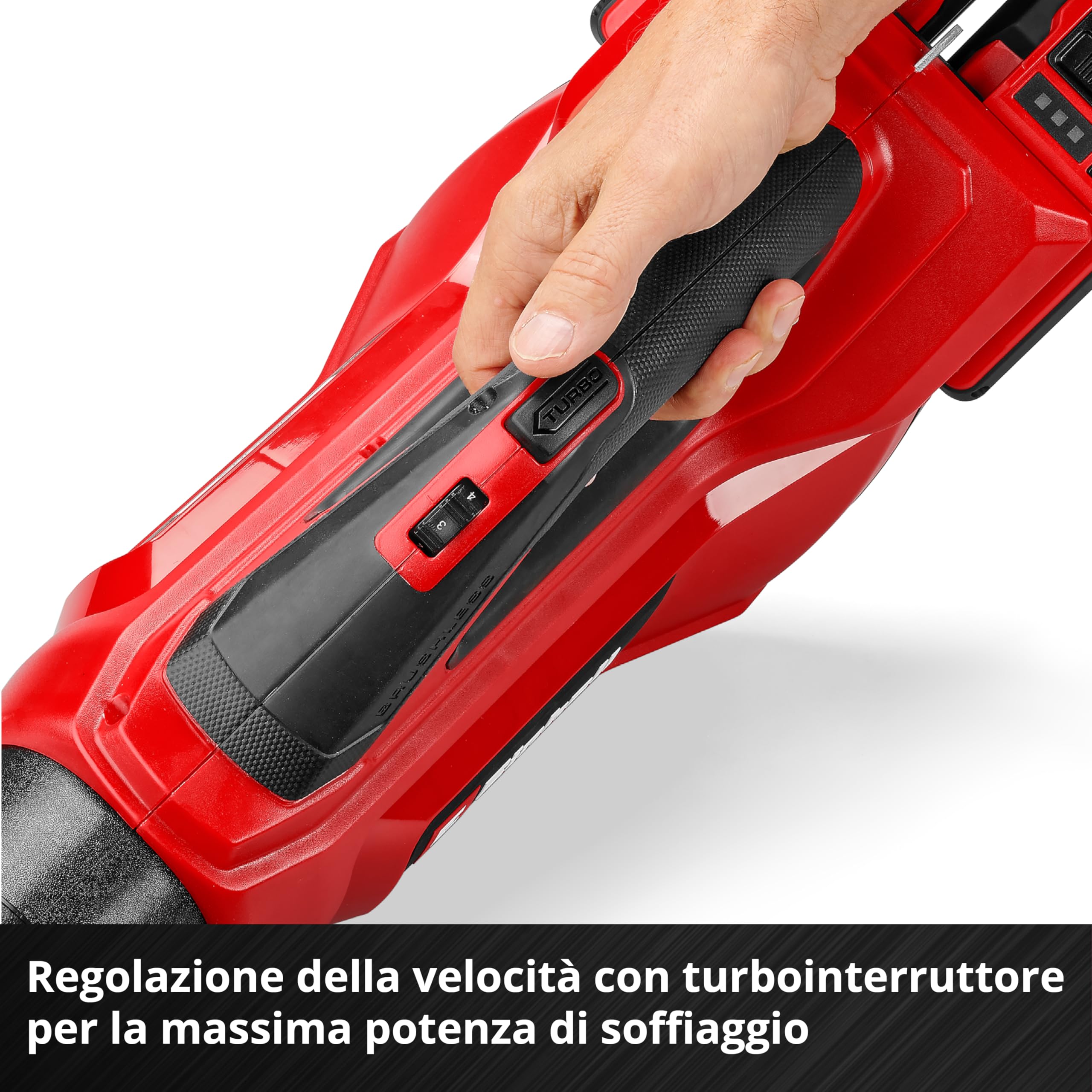 Spazzafoglie Einhell Professional GP-LB 36/230 Li T BL-Solo Power X-Change (36 V, aria 230 km/ora, Brushless, regolaz. giri, tubo 3 stadi, senza batteria)