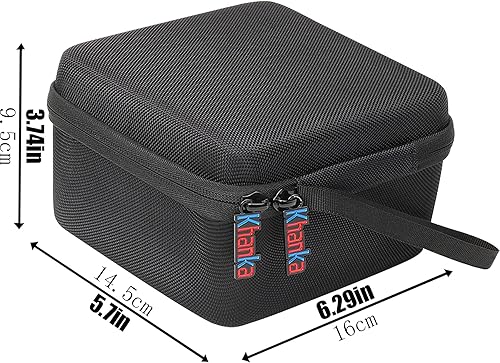 Miniatura 4 de khanka Estuche rígido de viaje compatible con la etiquetadora DYMO en relieveDYMO Omega Home Embossing Label Maker, solo funda (gris)