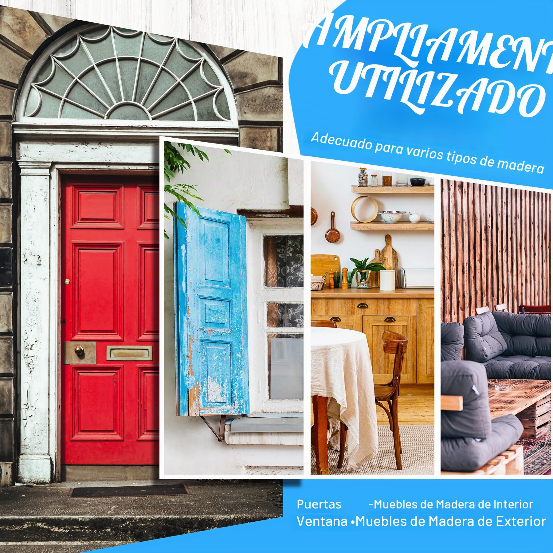 Limino Pintura para Muebles de Madera - 500g de Pintura para Madera para Muebles, Armarios, Puertas, Mesas de Comedor y Sillas, Acabado Mate al Agua, No Tóxica y de Bajo Olor, Secado Rápido (Blanco)