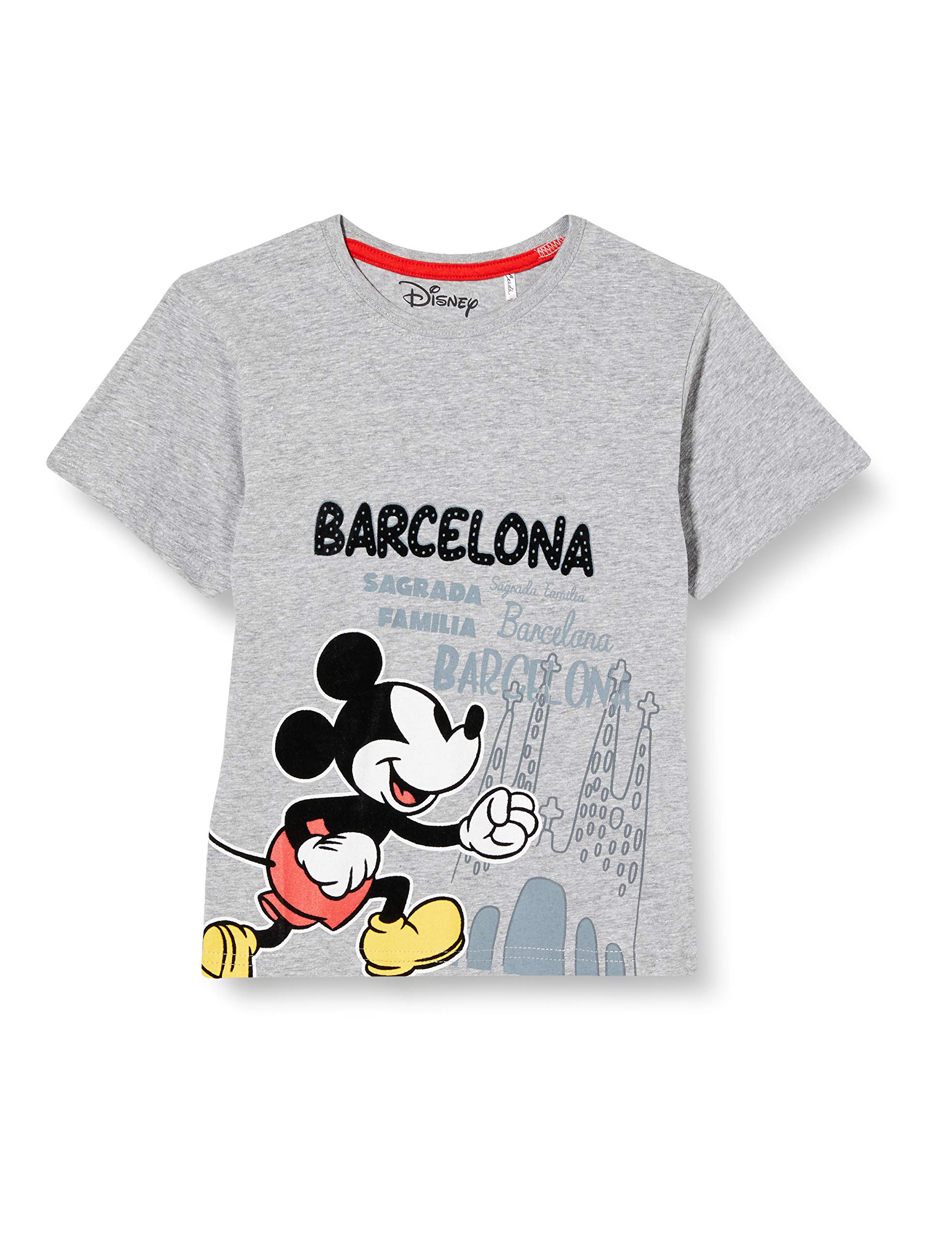 Cerdá Boys' Camiseta Manga Corta Mickey Undershirt, Grey (C13), 5 Years