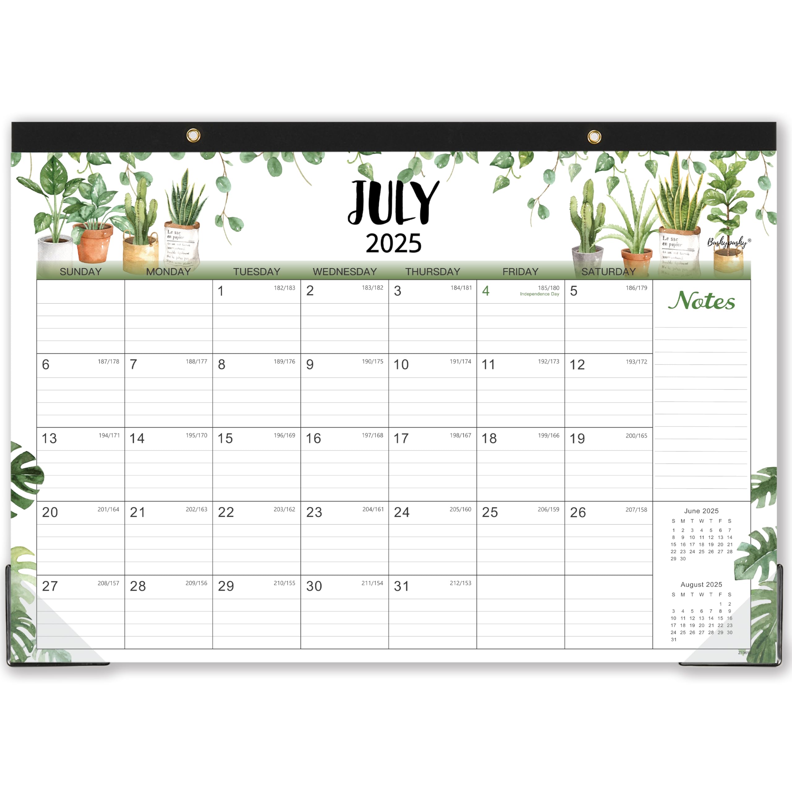 Desk Calendar July 2025