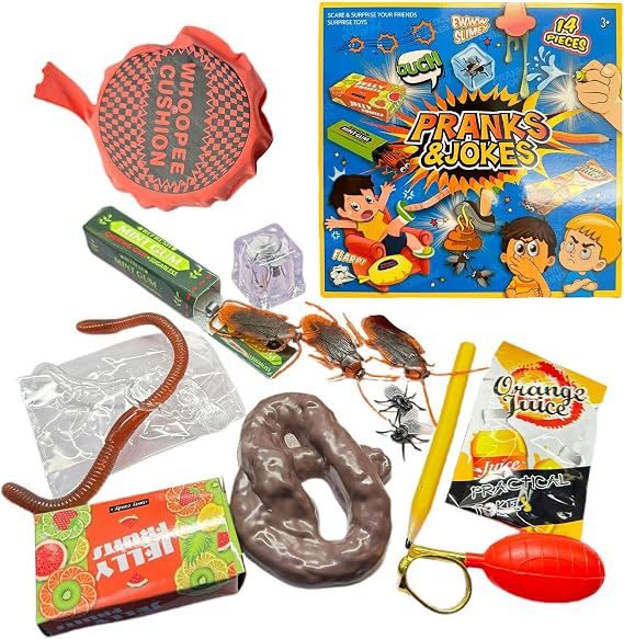 Prank Kit - Ultimate Trickster Kit, Must-Have Prank Tools for Fun and mischieff | Funny Prank Set, Perfect for Gags, Parties, and Surprising Your Friends with Laughter
