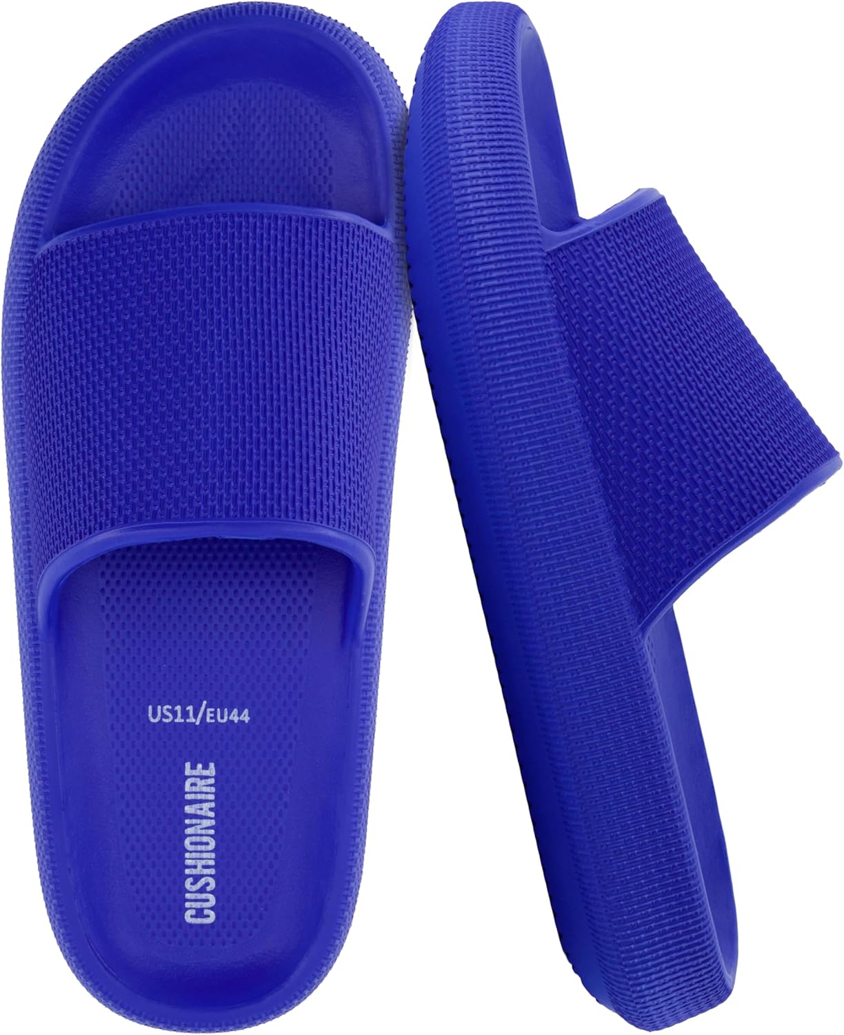 CUSHIONAIRE Feather EVA Mens Sandals – Slip On Recovery Slides, Lightweight Water Shoes for Men