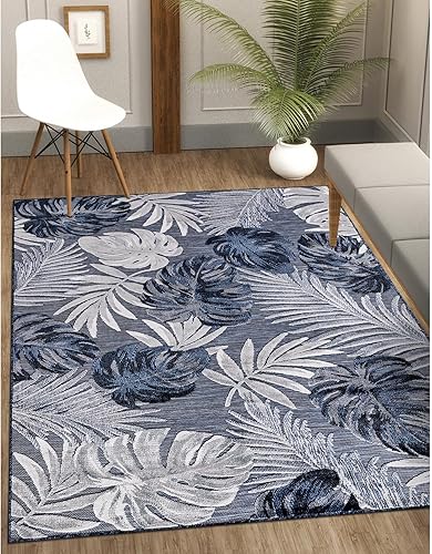 Miniatura 406 de CAMILSON Indoor Outdoor Rug 5x7 Bohemian Medallion Floral Area Rugs for Indoor and Outdoor Patios Easy-Cleaning Non-Shedding Living Room Garden and