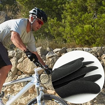 1 Set Helmet Padding Kit, Universal Bike Helmet Foam Inserts, Bicycle Lining Sponge, Anti-Collision Helmet Foam Pads Helmet Padding Replacement for Bike Motorcycle Cycling Helmet (Black)