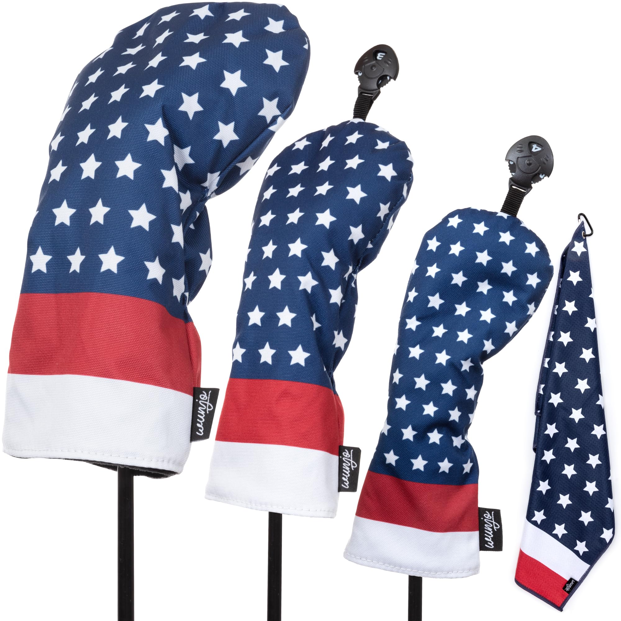 Amazon.co.jp: アメリカ国旗 ゴルフクラブカバー 3枚パック 