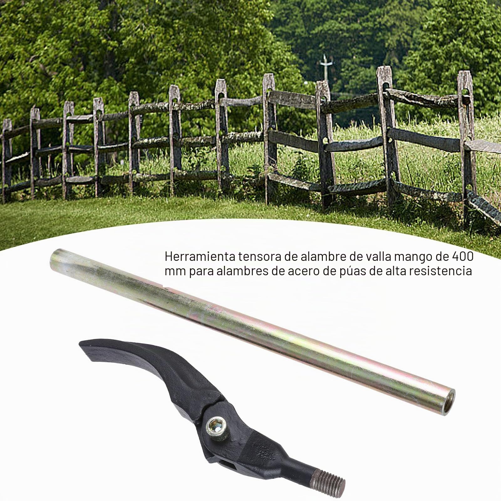 Tensor de alambre de púas para cerca, extractor de alambre fácil para la creación y reparación de cercas agrícolas