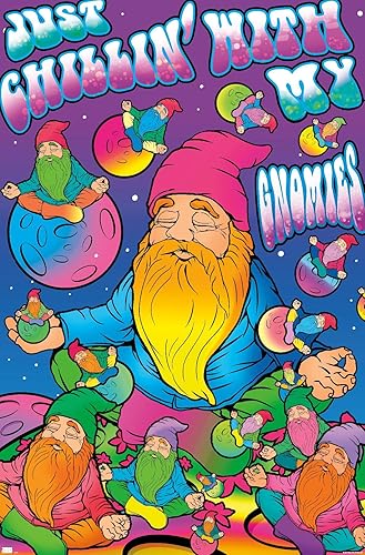 Trends International Póster de pared de Ali Chris - Just Chillin' With My Gnomies