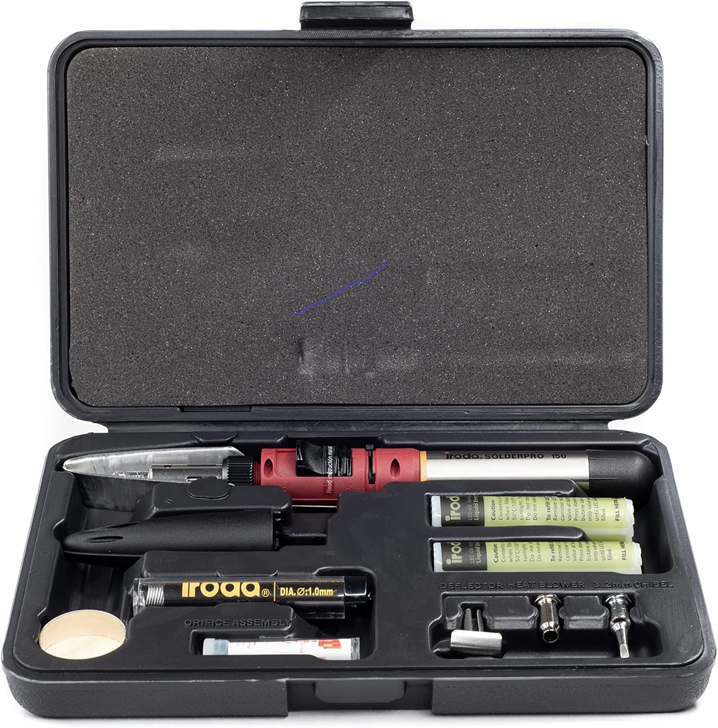 Iroda Solderpro 150 Cordless Refillable Butane Soldering Kit