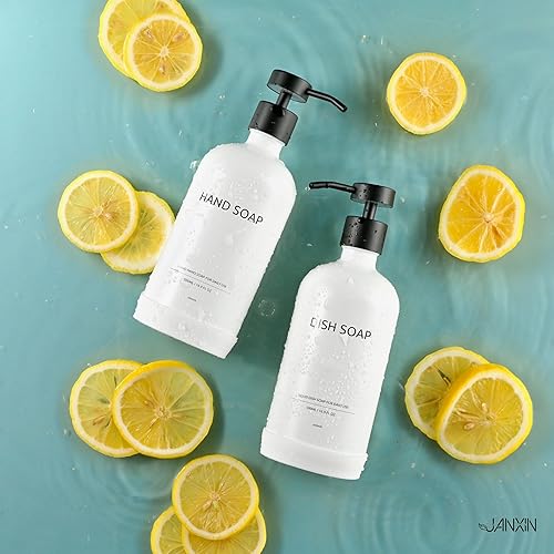 Miniatura 6 de Juego de dispensador de jabón con almohadilla de silicona protectora antideslizante, dispensador de jabón de manos para decoración de baño y cocina,