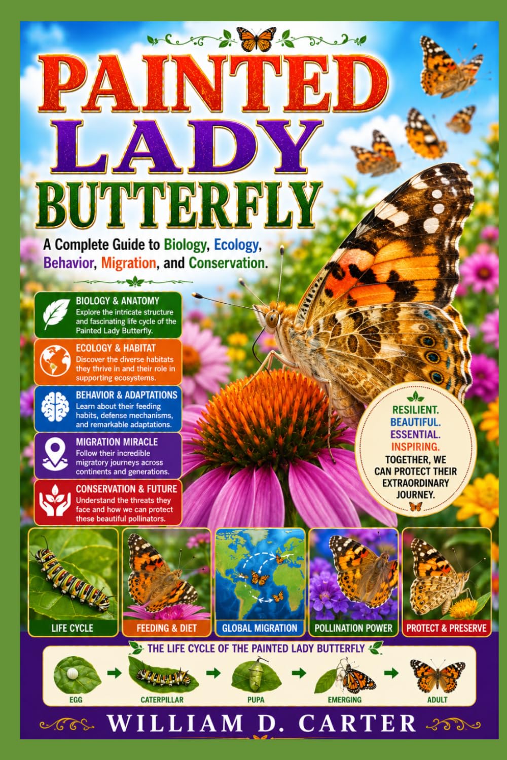 PAINTED LADY BUTTERFLY: A Complete Guide to Biology, Ecology, Behavior, Migration, and Conservation.