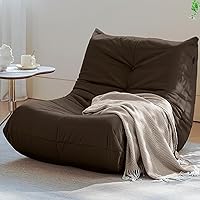 Vista 20 de Silla Puf, Silla Puf Fireside Sofá para Adultos, Sillas Puf para Adolescentes con Espuma de Alta Resistencia, Espuma Viscoelástica y Base