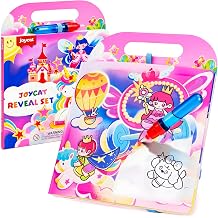 JoyCat Unicorn Water Coloring Book for Toddlers 1-3, 13 Pages, No-Mess