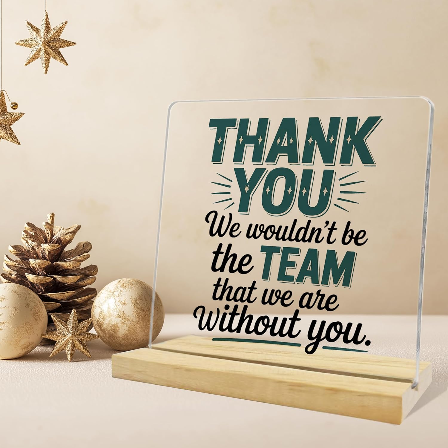 Thank You Boss Gifts for Women Men,Gratitude Gifts for Boss,Boss Desk Decor Acrylic Desk Plaque Sign - Image 2