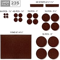 Vista 5 de Almohadillas de fieltro X-PROTECTOR para muebles, 235 piezas de alta calidad, los mejores protectores de piso de madera para proteger tu suelo