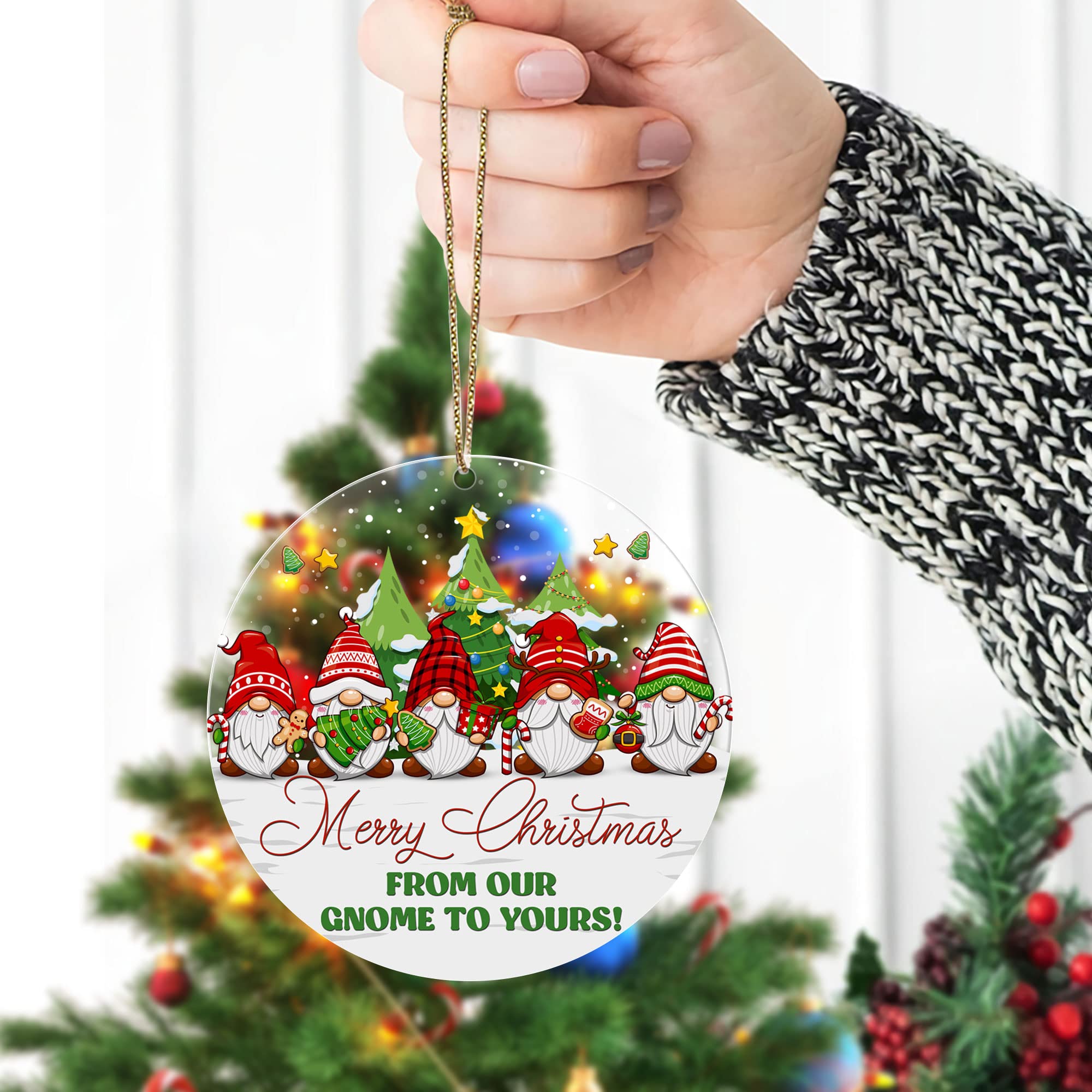 アクリルキャラクターオーナメント Amazon.co.jp: ZOXIX Merry Christmas From Our Gnome to Yours