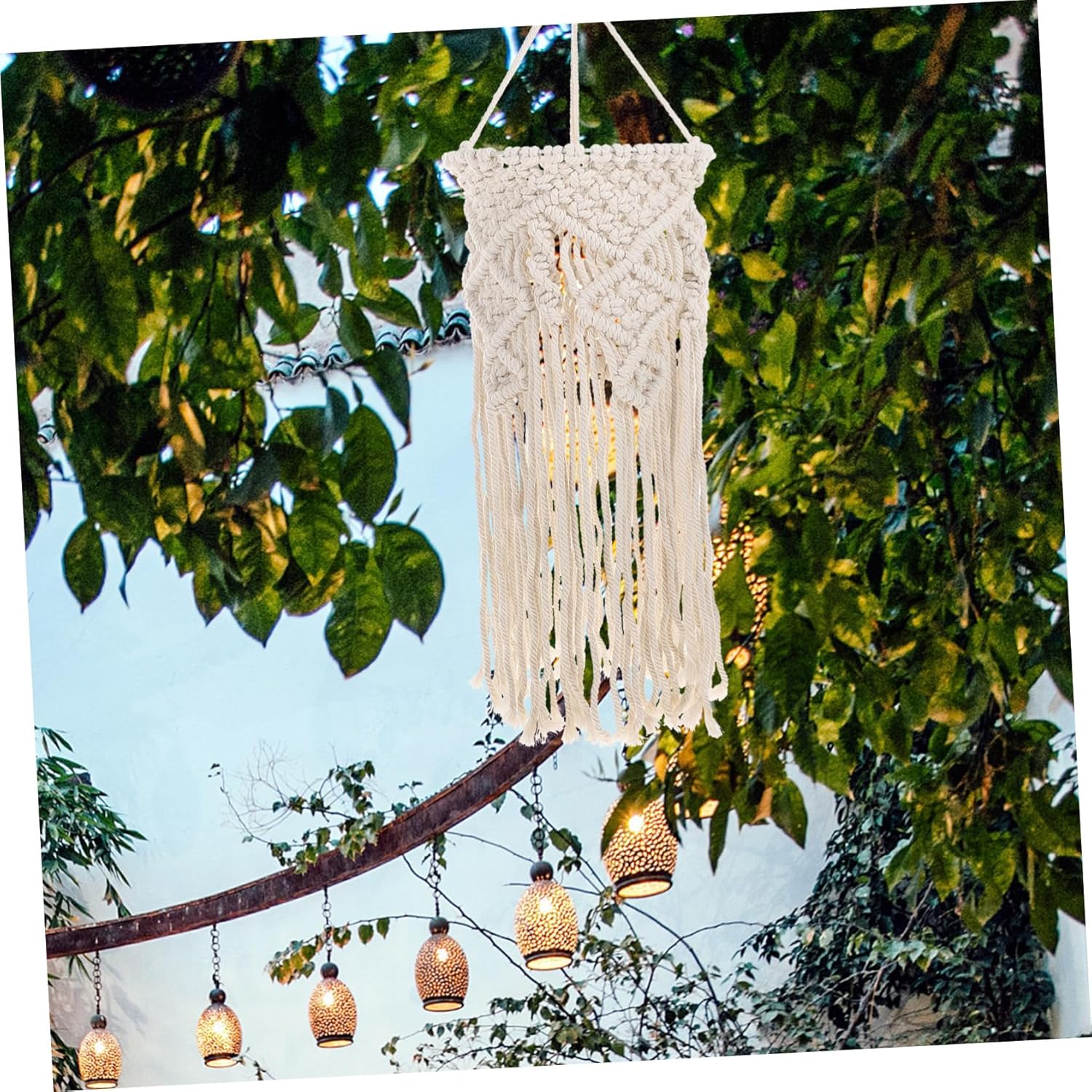 Unomor Unique Hand-woven Lampshade Decorative Lamp Cover for Home Ceiling and Pendant Lamp