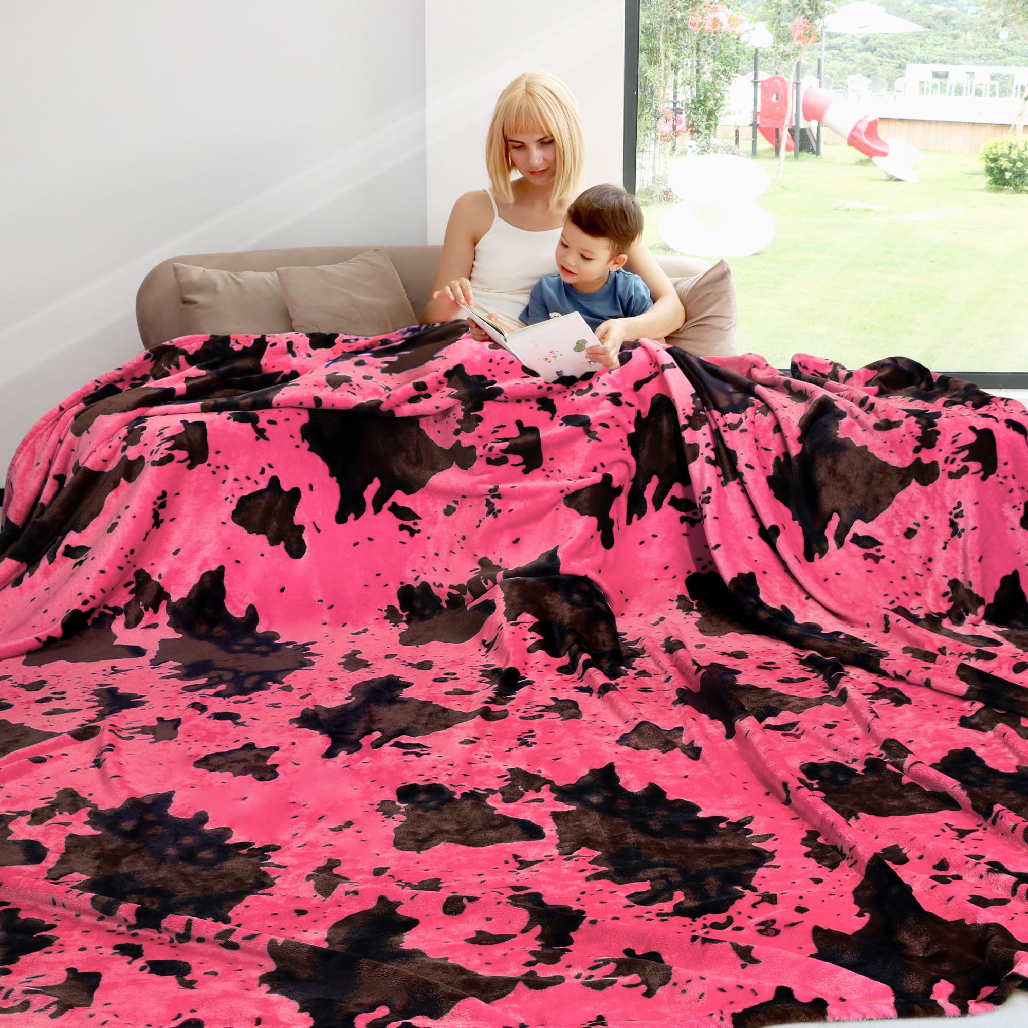 Pink Blanket King Size, 90x108inches
