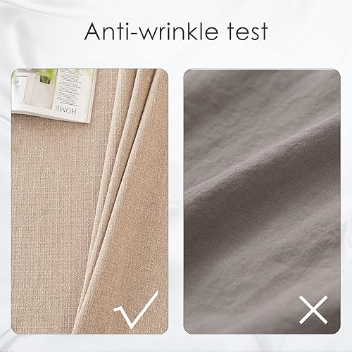 Miniatura 4 de Balcony & Falcon - Mantel rectangular de peso pesado clásico, lavable, antiarrugas y resistente al agua