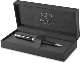 PARKER Sonnet Kugelschreiber / Matt-Schwarze Lackierung mit Palladiumzierteilen / Mittlere Spitze / schwarze Tinte / Geschenkbox
