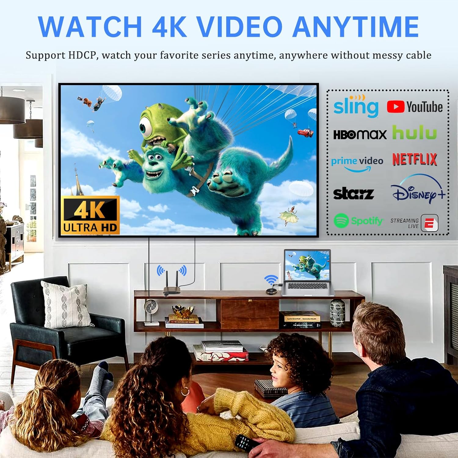 Effortless 4K Streaming with TIMBOOTECH Wireless HDMI