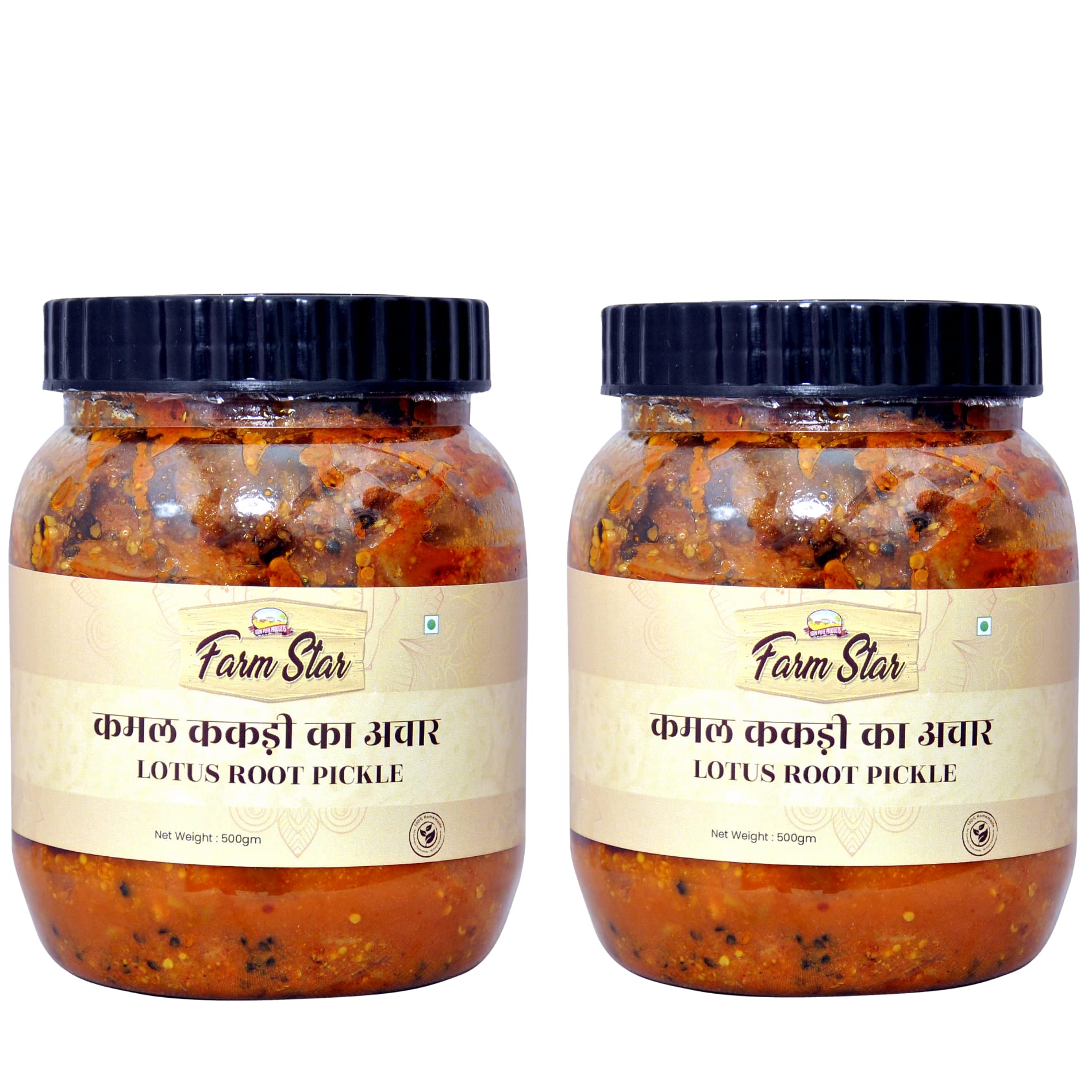 Farm Star Combo Pack Of Lotus Root Pickle- Kamal Kakri Ka Achar -(500Gm+500Gm)1Kg (B09V53G3HL) Amazon Price History, Amazon Price Tracker