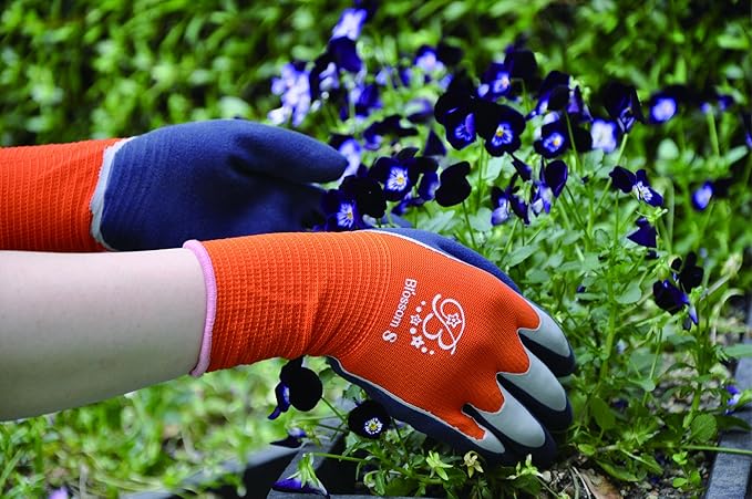 Amazon 東和コーポレーション 指全体の天然ゴムコーティング 背抜き手袋 ブロッサムラバーグローブ Sサイズ No 325 Diy 工具 ガーデン