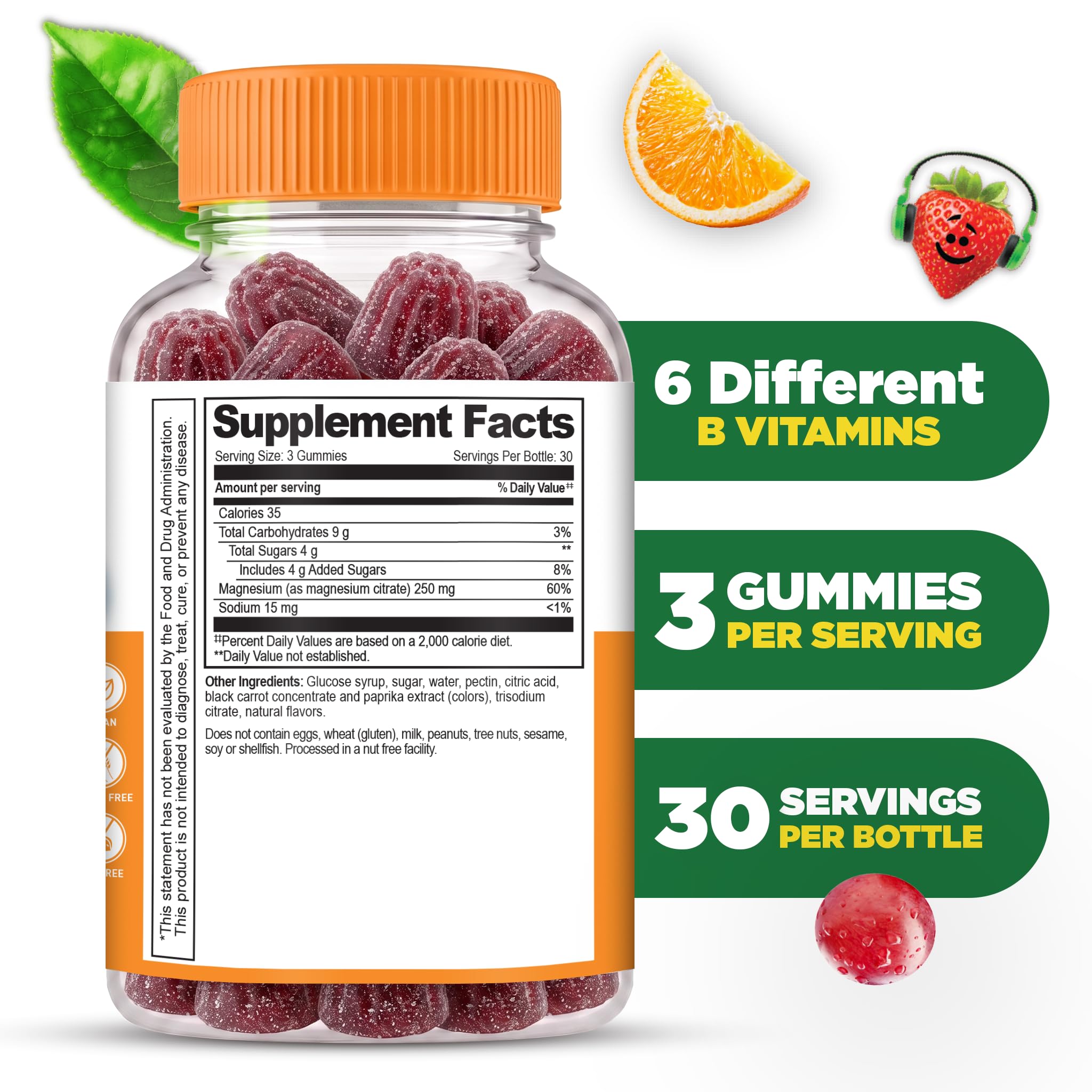 Lifeable Vitamin B Complex for Kids | with VIT C | Great Tasting B Complex Gummies | Vegan Kids B Complex | Energy and Nerve Support | 90 Gummies — Amazon image 2