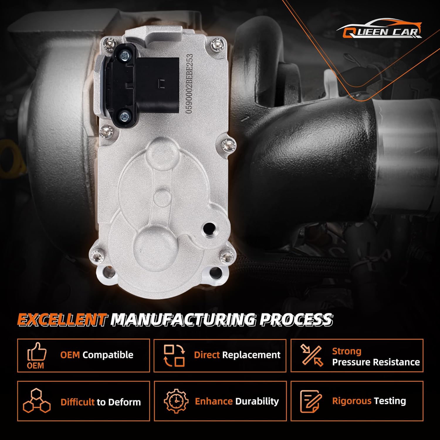 5494878RX Turbo Actuator 6.7 Cummins Compatible With 2013-2018 Dodge Ram 2500 3500 4500 5500 6.7L Diesel VGT Turbocharger Actuator Holset HE300VG HE351VE VHT Replace 68445522AA 68481772AA