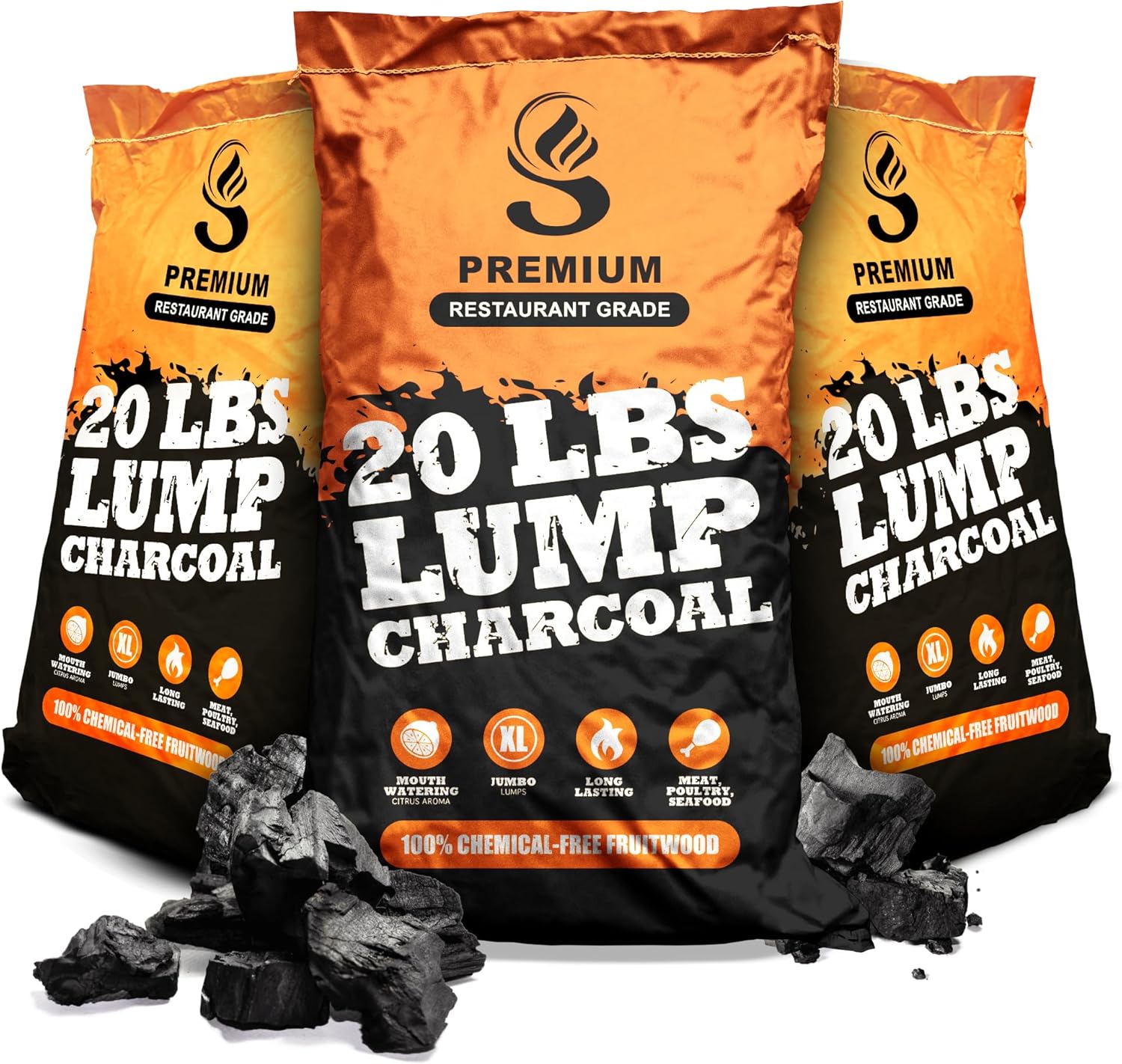 Sunlight Charcoal Citrus Lump Briquettes for Grilling