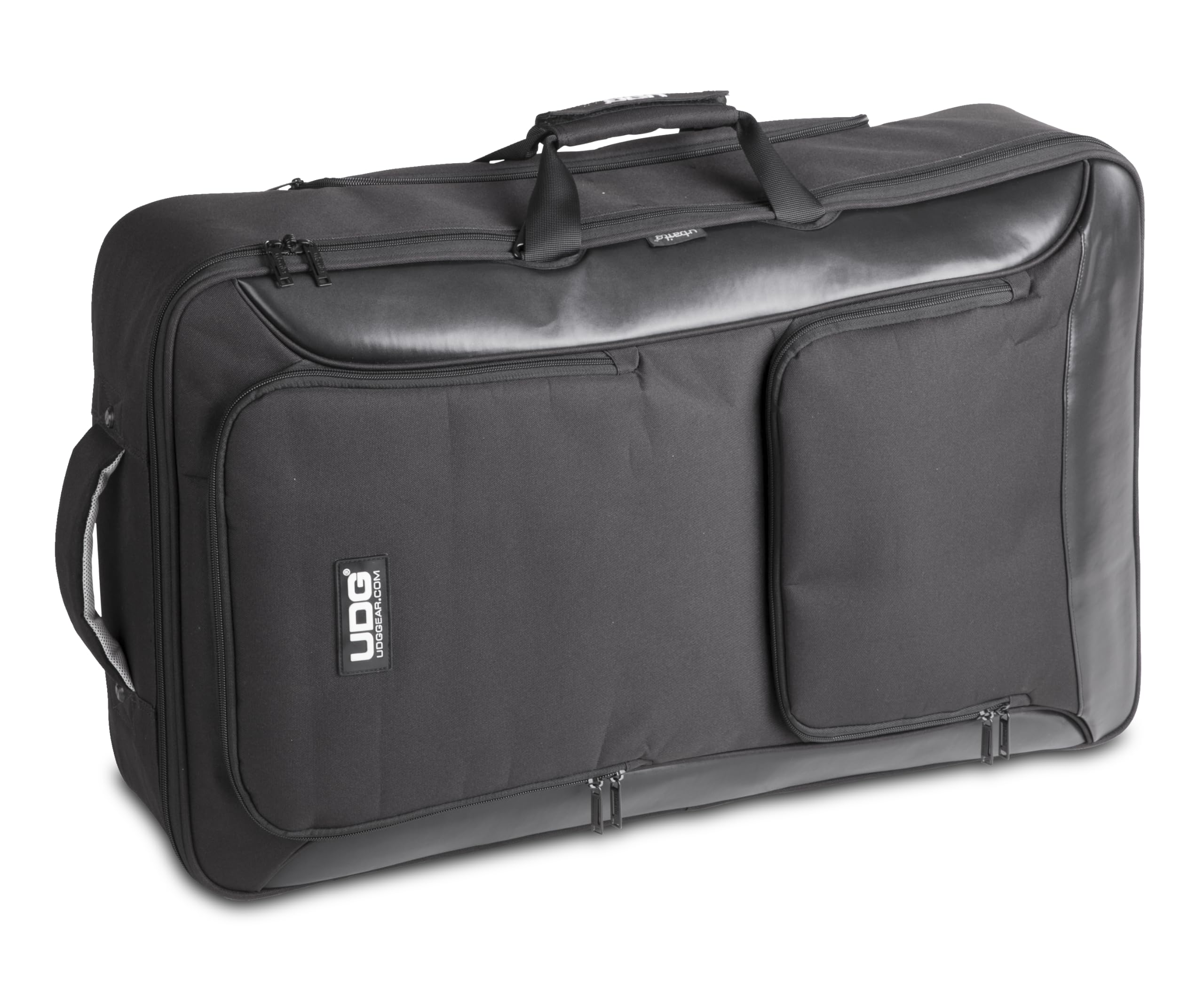 UDG Urbanite MIDI Controller Backpack Large Schwarz (U7202BL | Urbanite großer Controller-Rucksack für DJs; Gepolstertes Hauptfach, passend für 19-Zoll-Laptops