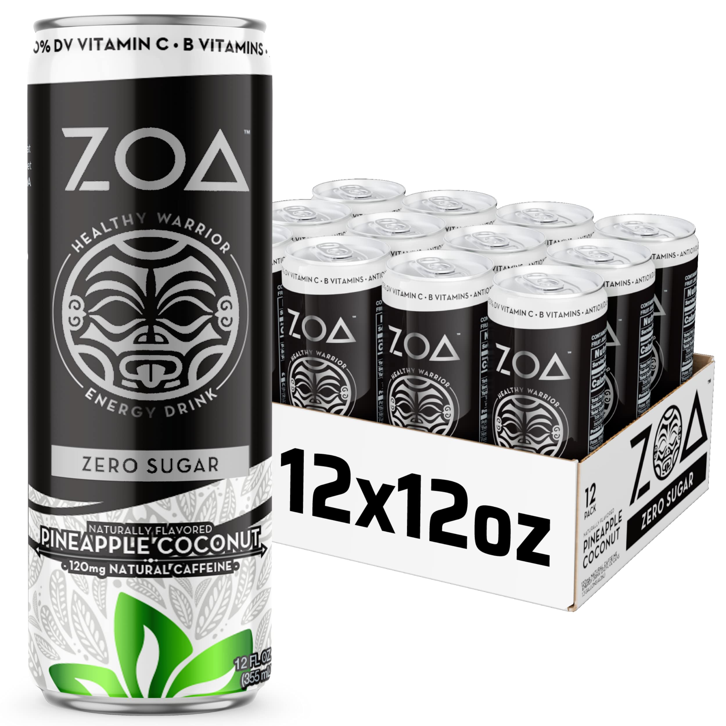Buy ZOA Sugar Free Energy Drink Bundle All Zero Sugar Flavors 12 Fl