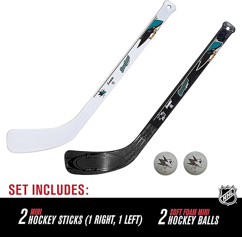 Vista 49 de Franklin Sports, Equipo NHL, Juego de 2 palos para hockey