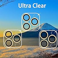 Vista 77 de 3 Pack Tempered Glass Camera Lens Protector for iPhone 12 6.1", Ultra HD, 9H Hardness, Anti-Scratch, Case Friendly, Easy to Install