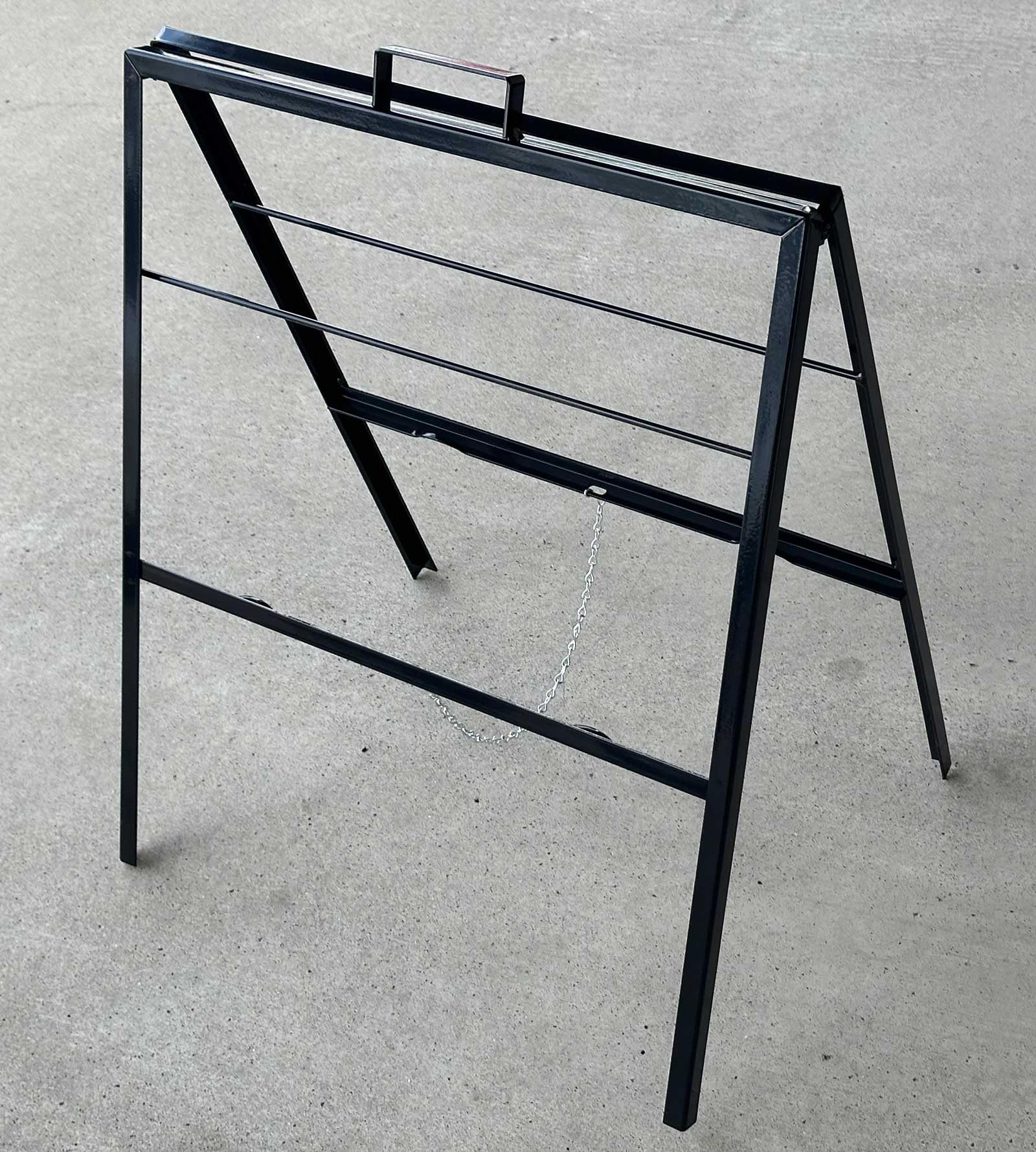 4-pak metalowych tablic chodnikowych w kształcie litery A z górnym uchwytem oznacza znaki nieruchomości 61 cm x 45 cm