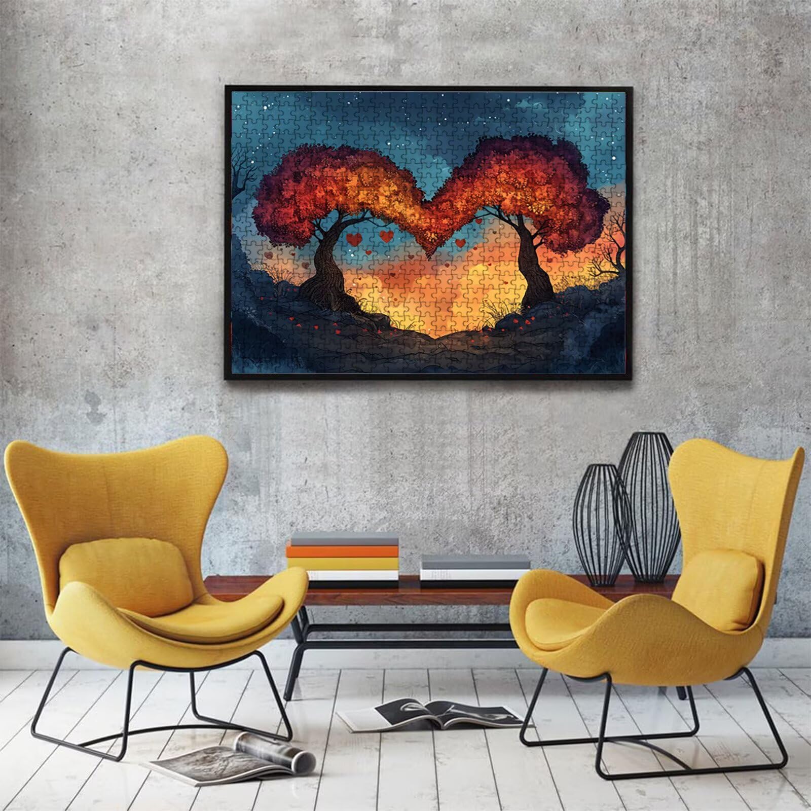 Puzzle 5000 elementów, 5000 elementów, dla dorosłych, wzór drzewa, drewniane puzzle, zestaw "zrób to sam" dla dorosłych, gruby materiał i idealne uzębienia, powierzchnia bez odbić, puzzle dla rodziny