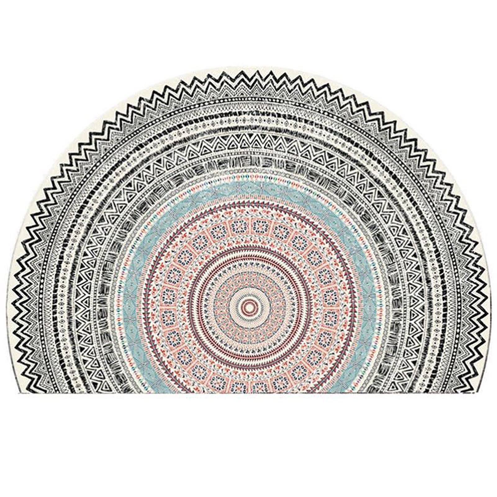 Tapis de sol durable style marocain géométrique pour entrée à fort trafic