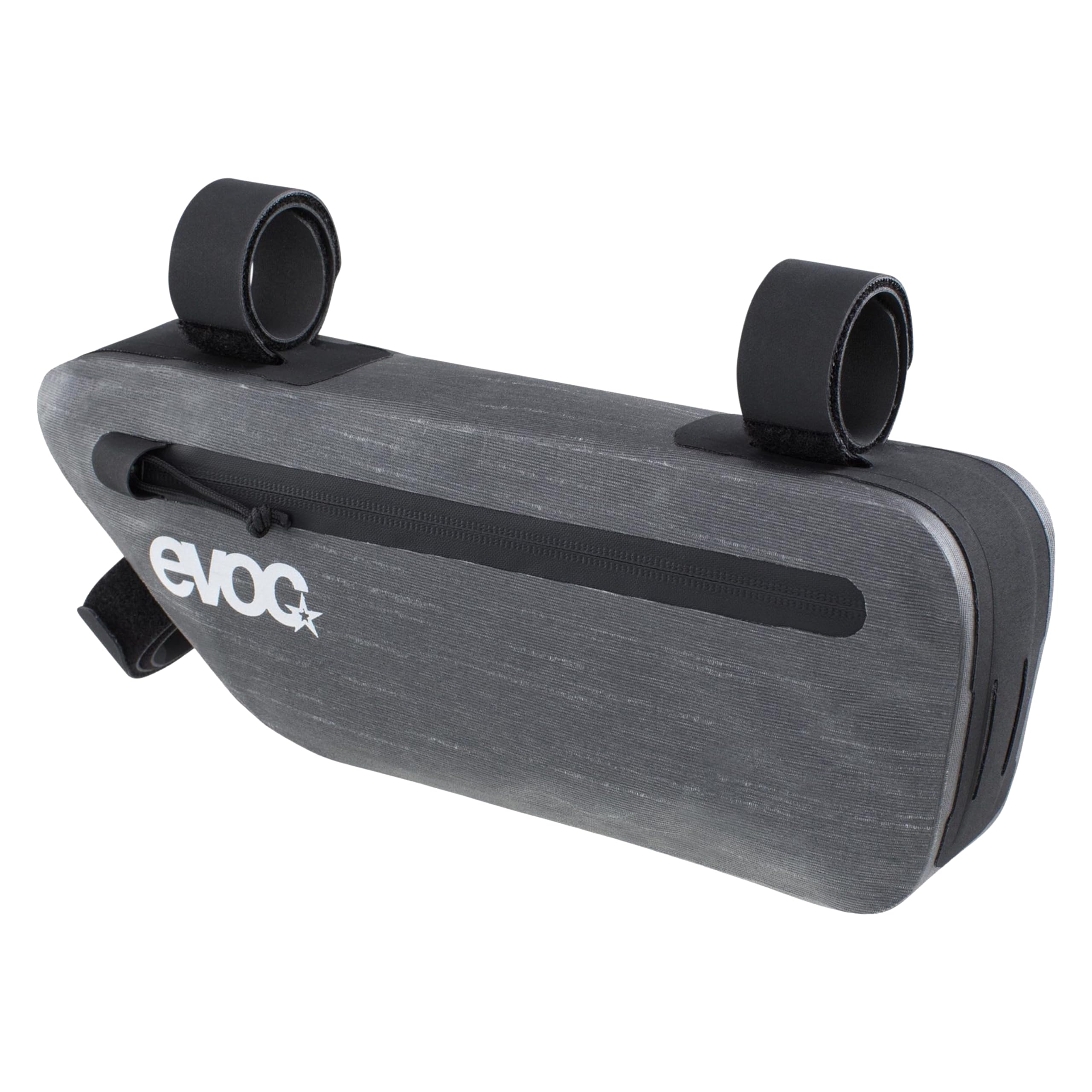 EVOC FRAME PACK S, borsa leggera per il telaio (accessorio ideale per la bicicletta, pratica borsa da mountain bike, dimensioni: 5 x 30 x 11 cm, peso: 120 g, volume: 1,5 l), Grigio carbonio