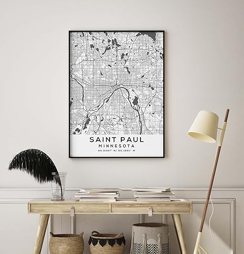 Miniatura 8 de Mapa de Saint Paul, Minnesota, Light 2 (12x16)