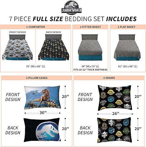 Miniatura 35 de Franco - Juego de edredón y sábanas supersuaves con funda, para niños, 7 piezas, tamaño matrimonial, Five Nights at Freddy's Cinco noches en Freddy's