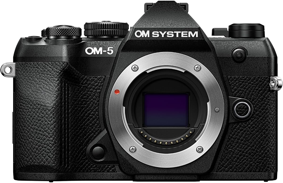 OM-5 Mark II Body Black Compact Light Weight Weather Sealed 4K Video Camera Best for Outdoor Travel | Outdoor Travel, Compact and Lightweight Design, Weighing only 370g
