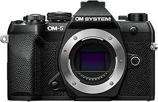 OM SYSTEM OM-5 Mark II Body Black Compact Light Weight Weather Sealed 4K Video Camera Best for Outdoor Travel
