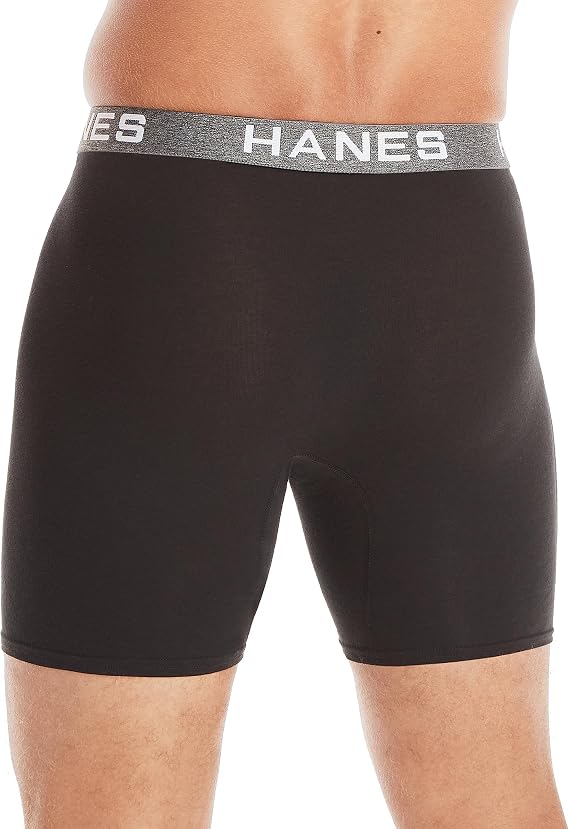 Hanes Men's Comfort Flex Fit Boxer Briefs, Ultra Soft Cotton Modal Blend Underwear, 4-pack