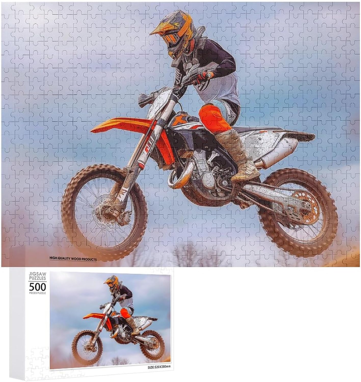 Motocross Dirt Bike Jigsaw Puzzles Wooden Jigsaw Puzzles Family Puzzles Adult 500/1000 Piece