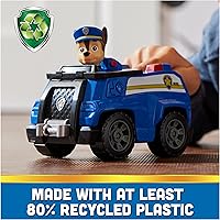 Vista 2 de Paw Patrol, Patrulla de Chase, Vehículo de juguete con figura de acción coleccionable, juguetes para niños con conciencia sostenible para niños